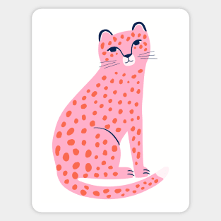 Pink Cheetah Sticker